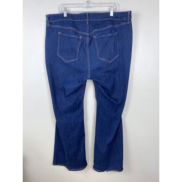 Old Navy High-Waisted Wow‎ Flare Jeans Dark Wash Classic Flare Boho Size 20 - Picture 5 of 10